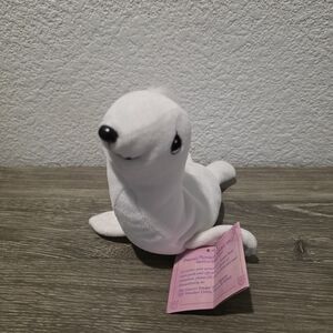 Precious Moments Tender Tails Plush White Seal Toy - Soft Small Pet Plush